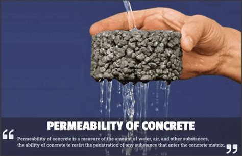 water permeability test of concrete|factors affecting permeability of concrete.